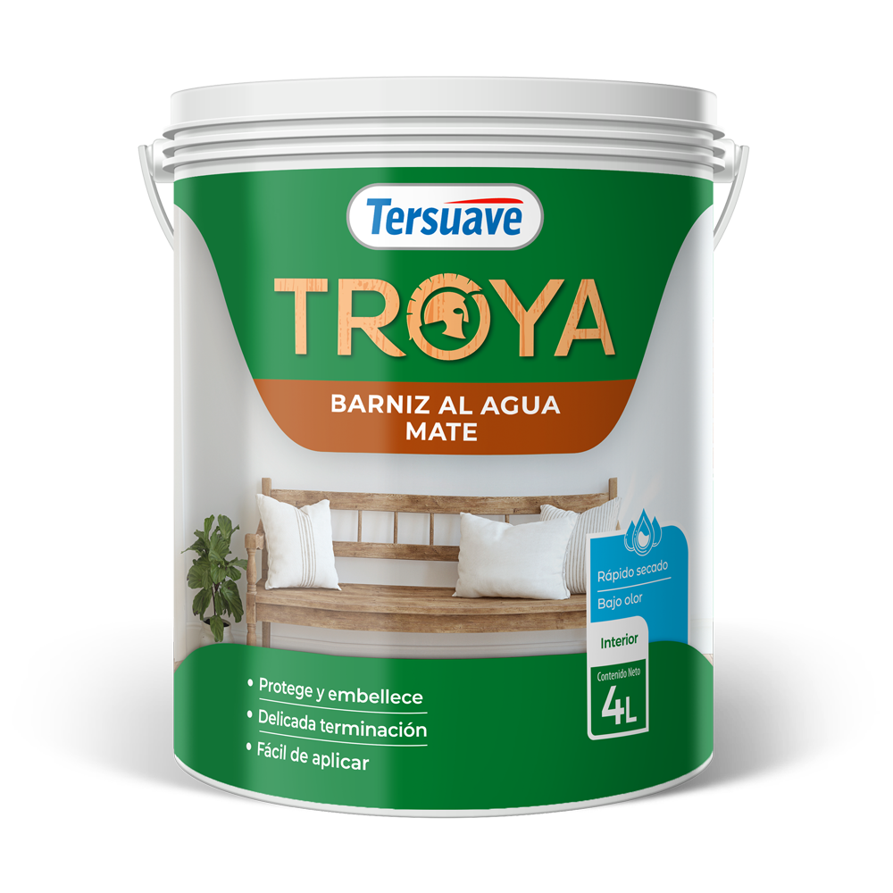 Troya Barniz Al Agua Mate