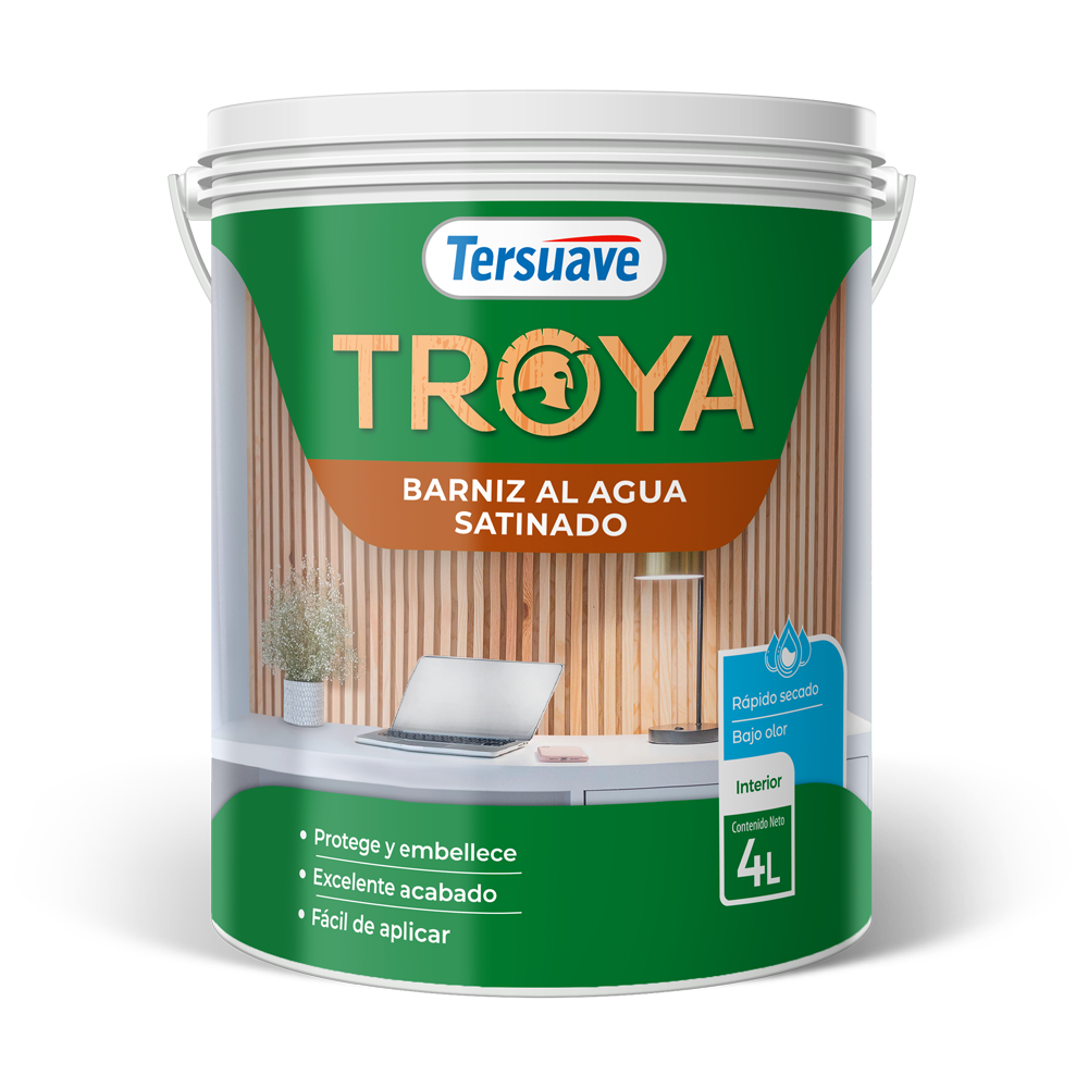Troya Barniz Al Agua Satinado