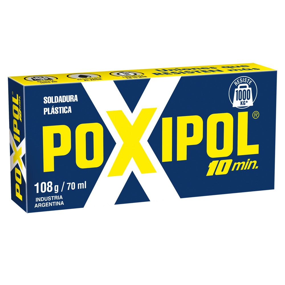 POXIPOL® 10 MIN METÁLICO 108g/70ML